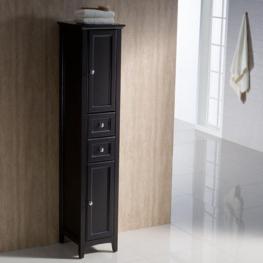 Fresca Oxford Espresso Tall Bathroom Linen Cabinet Linen Cabinet Fresca